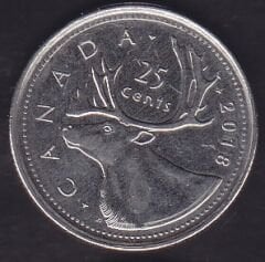Kanada 25 Cent 2018