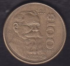 Meksika 100 Peso 1989