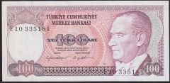 7.Emisyon 2.Tertip 100 Lira E10 335181 Çok Temiz