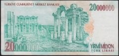 7.Emisyon 20 000 000 Lira B11 221462 Çok Temiz+