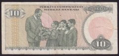 7.EMİSYON 1.TERTİP 10 LİRA C62 169143 ÇOK TEMİZ KISA KAŞ