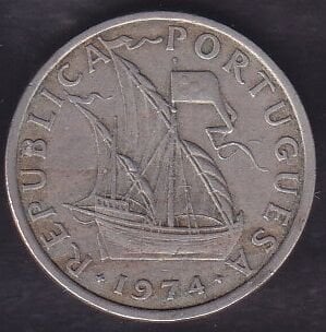 Portekiz 5 Escudos 1974