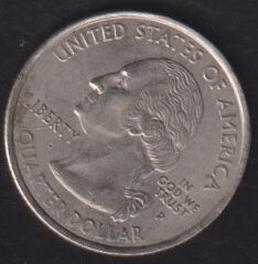 Amerika Çeyrek Dolar 2000 P Hatıra Massachusetts
