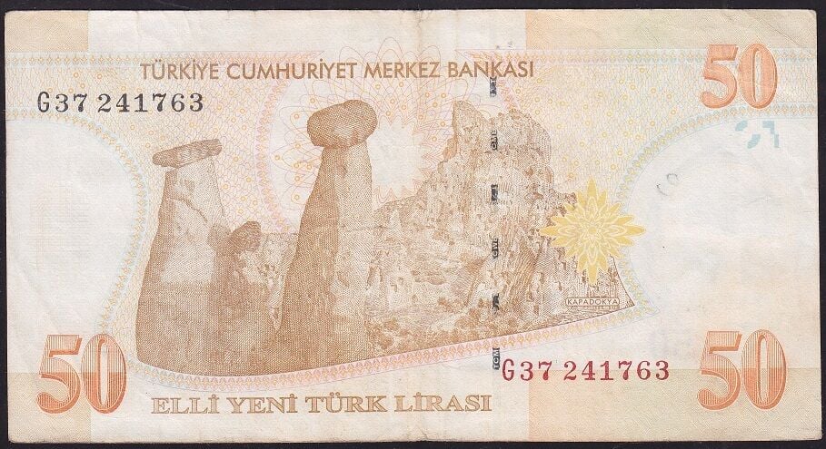 8.Emisyon 50 YTL G37 241763 Çok Temiz