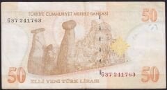 8.Emisyon 50 YTL G37 241763 Çok Temiz