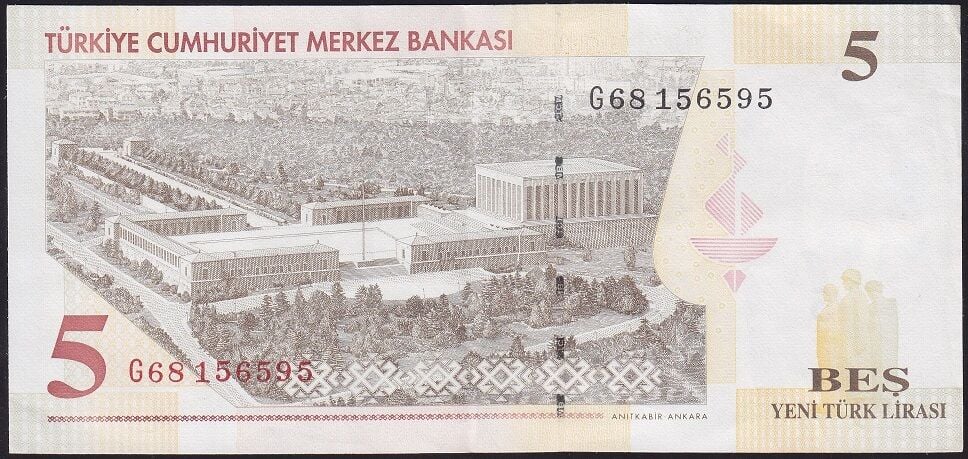 8.Emisyon 5 YTL G68 156595 Çok Temiz+