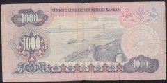 6.EMİSYON 2.TERTİP 1000 LİRA D21 309091 TEMİZ