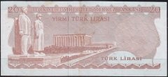 6.Emisyon 3.Tertip 20 Lira F72 831228 Çok Temiz+