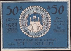 Almanya 50 Pfennig Notgeld 1922 Çilaltı Çil