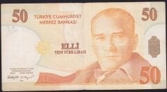 8.Emisyon 50 YTL D20 702461 Çok Temiz