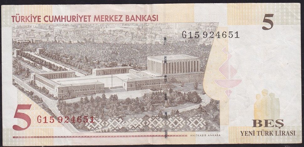 8.Emisyon 5 YTL G15 924651 Çok Temiz+