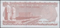 6.Emisyon 3.Tertip 20 Lira F71 614688 Çilaltı Çil