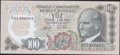 6.Emisyon 2.Tertip 100 Lira G52 356663 Çil