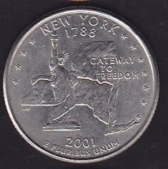 Amerika Çeyrek Dolar 2001 Hatıra New York