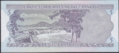 6.Emisyon 2.Tertip 5 Lira G15 179853 Çilaltı Çil