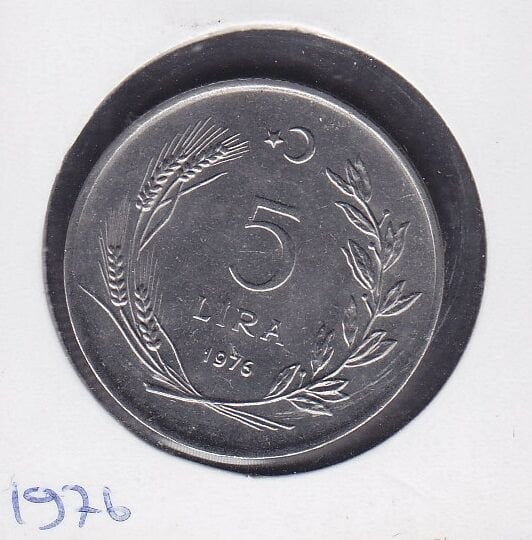 1976 Yılı 5 Lira