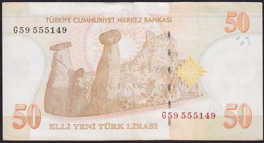 8.Emisyon 50 YTL G59 555149 Çok Temiz+