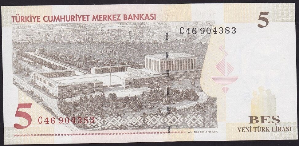 8.Emisyon 5 YTL C46 904383 Çilaltı Çil