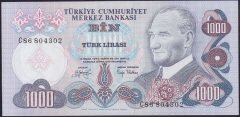 6.EMİSYON 2.TERTİP 1000 LİRA C86 804302 ÇİL