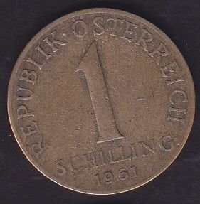 Avusturya 1 Şiling 1961