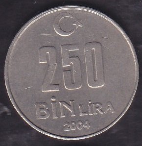 2004 Yılı 250 Bin Lira