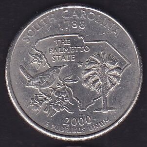 Amerika Çeyrek Dolar 2000 Hatıra South Carolina