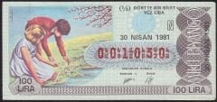 1981 30 Nisan Çeyrek Bilet - N Serisi