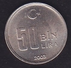 2003 Yılı 50 Bin Lira Çilaltı Çil