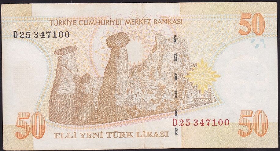 8.Emisyon 50 YTL D25 347100 Çok Temiz+