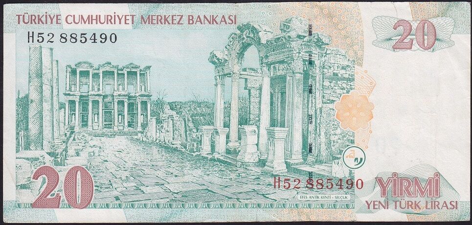 8.Emisyon 20 YTL H52 885490 Temiz