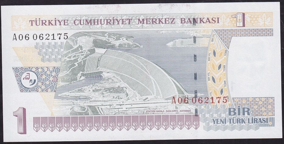 8.Emisyon 1 YTL A06 062175 Çilaltı Çil