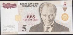 8.Emisyon 5 YTL C15 010302 Çil