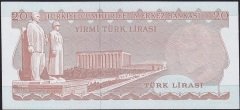 6.Emisyon 3.Tertip 20 Lira F64 019719 Çilaltı