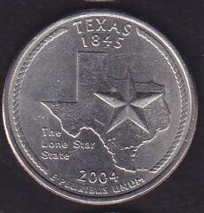 Amerika Çeyrek Dolar 2004 Hatıra Texas