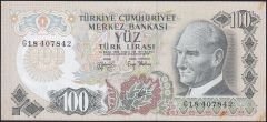 6.Emisyon 2.Tertip 100 Lira G18 407842 Çilaltı