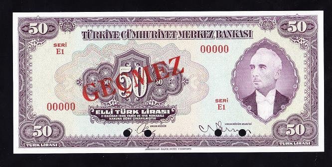 3.EMİSYON 2.TERTİP 50 LİRA GEÇMEZ ÇİL