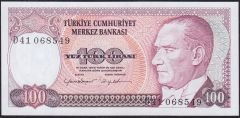 7.Emisyon 2.Tertip 100 Lira D41 068549 Çil