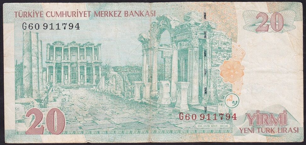 8.Emisyon 20 YTL G60 911794 Çok Temiz