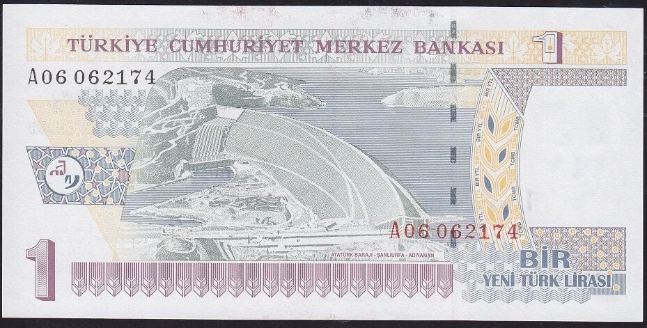 8.Emisyon 1 YTL A06 0621XX Çil