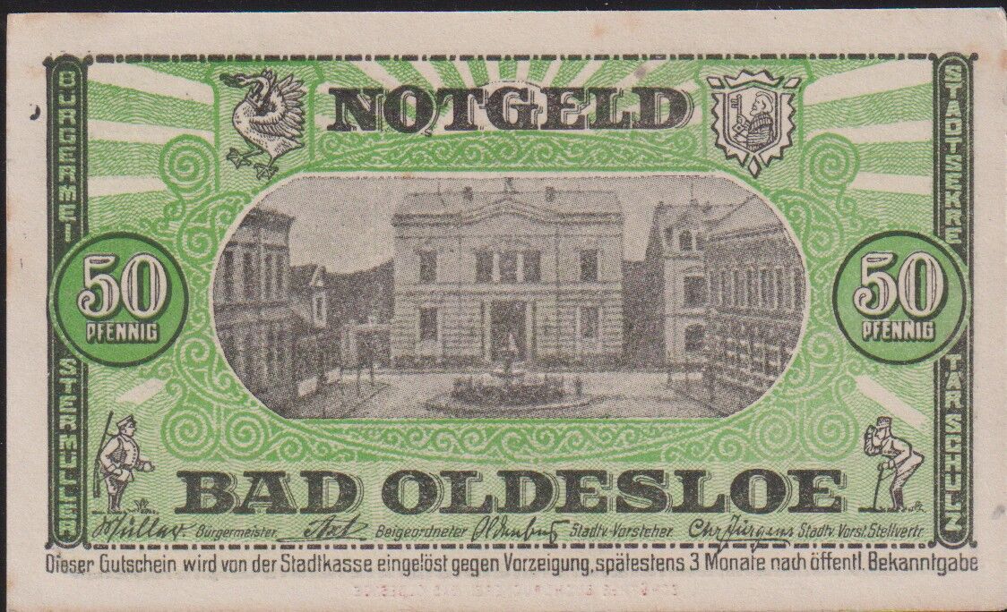 Almanya 50 Pfennig Notgeld 1921 Çil