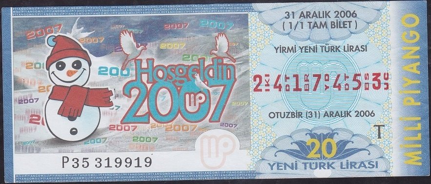2006 31 Aralık Tam Bilet - T Serisi
