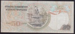 6.EMİSYON 1.TERTİP 50 LİRA C02 163426 ÇOK TEMİZ + eski kağıt para fiyatları