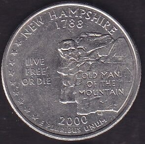 Amerika Çeyrek Dolar 2000 Hatıra New Hamshire