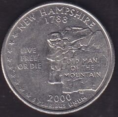 Amerika Çeyrek Dolar 2000 Hatıra New Hamshire