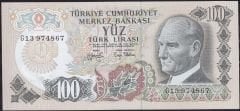 6.Emisyon 2.Tertip 100 Lira G13 974867 Çilaltı