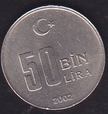 2002 Yılı 50 Bin Lira