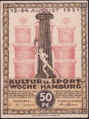 Almanya 50 Pfennig Notgeld 1921 Çil