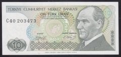 7.EMİSYON 1.TERTİP 10 LİRA C40 203473 ÇİLALTI KISA KAŞ