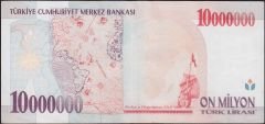 7.Emisyon 10 000 000 Lira C29 372470 Çok Temiz+