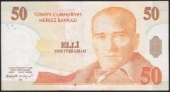 8.Emisyon 50 YTL D32 575818 Çok Temiz+